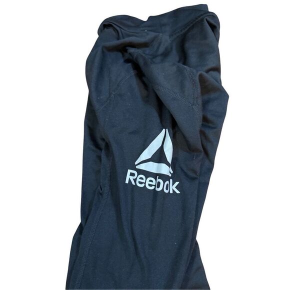 Reebok women’s CrossFit Black Long Sleeve Base Mock Neck Compression Top Running - Picture 6 of 7